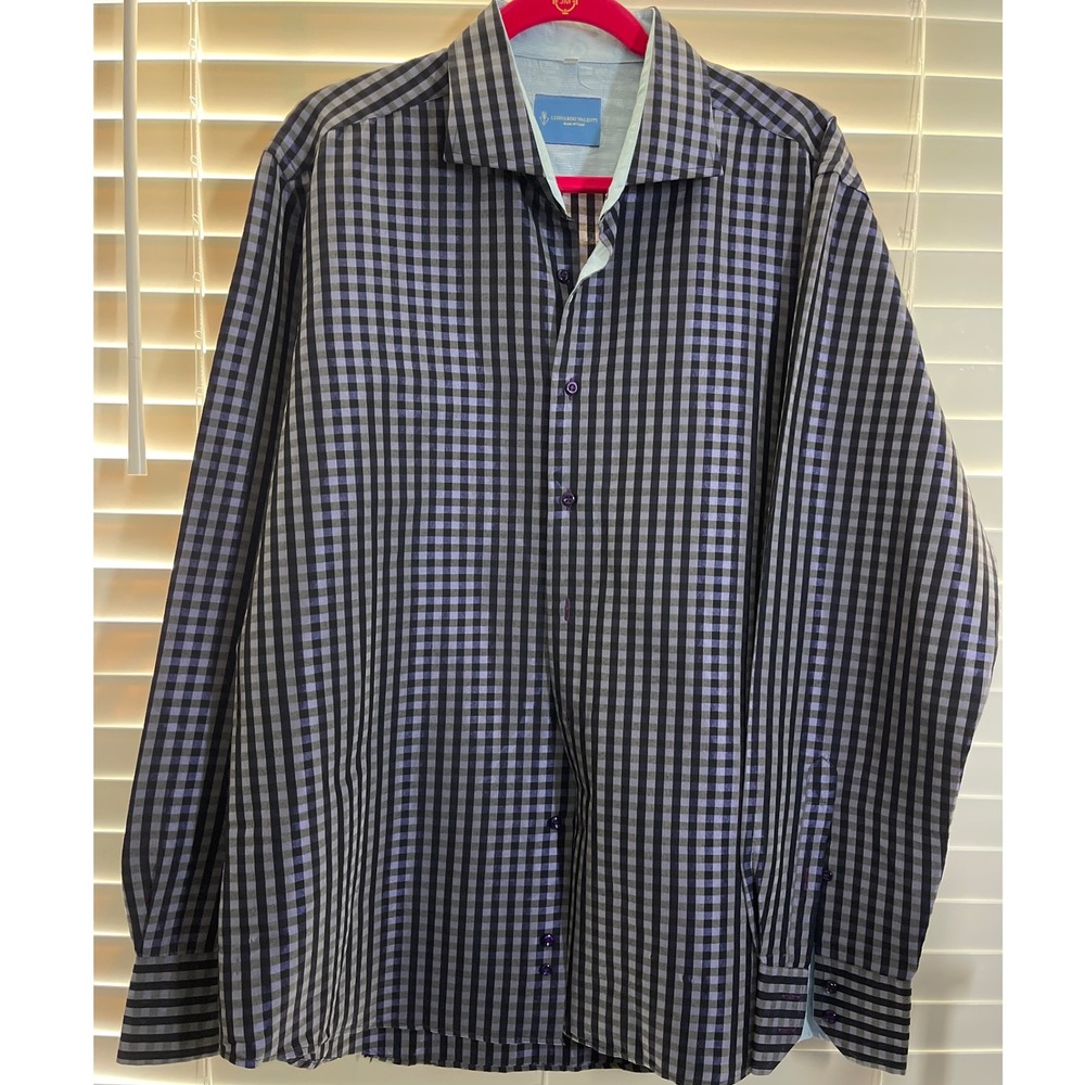 Leonardo Valenti size XXL buttondown shirt (RR6)